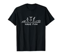 Diviértete Stick Man Life Is Short Stickman Gráfico Camiseta gráfica económica