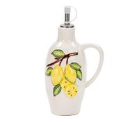 DIVINA Aceitera cilíndrica de cerámica con limones en relieve - SF45