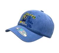 DIVINA Casquette de Baseball Unisexe réglable Taille Unique en Tissu Doux Effet Vintage Avec broderies méditerranéennes en Relief, Vert d'eau, idéale pour l'été, Les vacances et Les Loisirs - BAS178