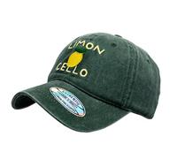 DIVINA Casquette de Baseball Unisexe réglable Taille Unique en Tissu Doux Effet Vintage Avec broderies méditerranéennes en Relief, Vert d'eau, idéale pour l'été, Les vacances et Les Loisirs - BAS178