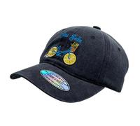 DIVINA Casquette de Baseball Unisexe réglable Taille Unique en Tissu Doux Effet Vintage Avec broderies méditerranéennes en Relief, Vert d'eau, idéale pour l'été, Les vacances et Les Loisirs - BAS178