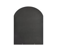 Divina Fire Plataforma protectora de suelo para estufas de leña y pellets de acero 90 x 80