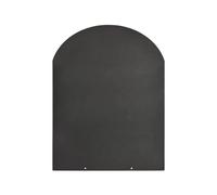 Divina Fire Plataforma protectora de suelo para estufas de leña y pellets de acero 90 x 80