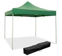 Divina Garden Gazebo 3x3 m lona plegable verde PVC 100% impermeable 9007