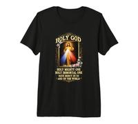 Divina Misericordia Santo Dios Santo Poderoso Oración Jesús Católico Camiseta Premium