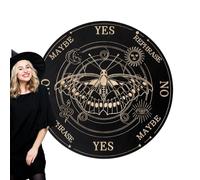 Divination Board Dowsing - Tabla de madera decorativa con letras y punteros para mensajes, tablero de juego para sesiones, mesa de adivinación para celebraciones y reuniones