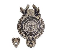 Divination Board, Wood Talking Board, Mysterious Design Prop, Spiritual Entertainment Tool, Ideal for Gathering, Dorm, Home, Classroom, Bedroom, Tabletop Use, 13.78x8.66 Inches