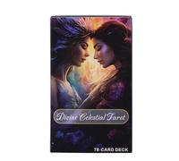 Divine Celestial Tarot Game, 78 Card Casual English Adivination Deck, Table Game for Family Entertainment, Friends, Classmate Gathering, Social Fun, 4,06 x 2,36 pulgadas