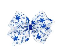 Divine Creations 'Girls' Collegiate Temed Game Day Logotipo de cabello impreso BOY BY WEE ONE en un clip Weestay Classic Grosgrain King Kentucky