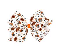 Divine Creations 'Girls' Collegiate Temed Game Day Logotipo de cabello impreso BOY BY WEE ONE en un clsico Weestay Classic Grosgrain Classic Grosgra