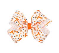 Divine Creations 'Girls' Collegiate Temed Game Day Logotipo Impresin BOY BY WEE ONE en un clsico Weestay Classic Grosgrain Classic Grosgrain Medium