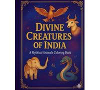 Divine Creatures of India: A Mythical Animals Coloring Book: Fun & Educational Coloring Pages for Kids Ages 4-10