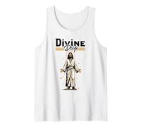 Divine Drip Divertido Jesús Meme Retro Estética Camiseta sin Mangas