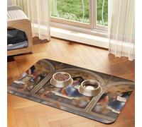 Divine Frescoes - Mantel de piel absorbente para mascotas, 40 x 60 cm, con base de goma antideslizante para gatos y perros