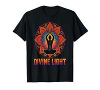 Divine Light Mandala Yoga Diseño Espiritual Camiseta