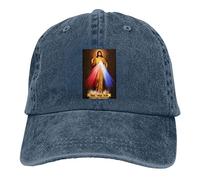 Divine Mercy Novena Gorra de béisbol para Adultos, Unisex, Ajustable, Sombrero de Vaquero para Hombre y Mujer