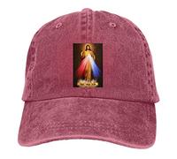 Divine Mercy Novena Gorra de béisbol para Adultos, Unisex, Ajustable, Sombrero de Vaquero para Hombre y Mujer