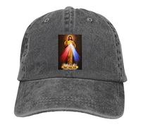 Divine Mercy Novena Gorra de béisbol para Adultos, Unisex, Ajustable, Sombrero de Vaquero para Hombre y Mujer