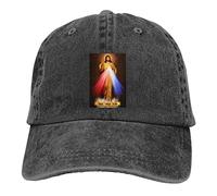 Divine Mercy Novena Gorra de béisbol para Adultos, Unisex, Ajustable, Sombrero de Vaquero para Hombre y Mujer
