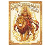 Divine Sun Goddess & Lion Coloring Book for Adults
