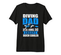 Diving Dad Just Like A Normal Dad Scuba Dive Diver Camiseta Premium