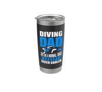 Diving Dad Just Like A Normal Dad Scuba Dive Diver Vaso térmico de acero inoxidable de doble pared