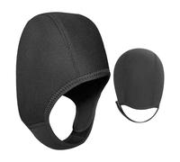 Diving Hood 2.5mm Neoprene Thermal Cap - 80 Percent Neoprene 20 Nylon Self Adhesive Buckle - Unisex Swimming Wetsuit Headgear For Cold Water - Snorkeling