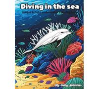 Diving in the sea: Simple & Cute underwater coloring book