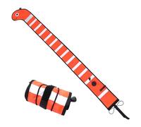 Diving Marker Buoys - Nylon Reflective Signal Float, Cartoon Safety Tube | Compact High Visibility with Bright Color, Inflatable Sausage For scubaa Gear Alert Snorkeling Equipment Use