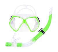 Diving Masque - Adult Swim Goggles with Tempered Glass Lens, Anti Leak and Anti Fog Panoramic Snorkeling Gear, Diving for Safe Breathing and Underwater Exploration, Adjustable Strap Design