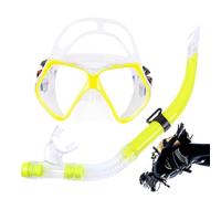 Diving Masque - Panoramic Swim Goggles for Adults, Anti-Fog Tempered Glass Diving Ensuring Clear Vision, Snorkeling and Gear for Safe Breathing, Lightweight Ergonomic Fit