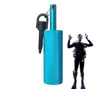 Diving Safety Stick Bell - High Frequency Signal Bells, Communication Dive Stick with Hook, Aluminum Alloy Underwater Bell for Divers, Surfing, Low Visibility, Complex Waters, Deep Sea, Caves, Rescue