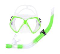 Diving Set - Adult Goggles Glasses Masque, Tempered Glass Lens, Anti-Leak Anti-Fog Panoramic View Gear | Safe Breathing Swim Equipment, Underwater Adventure Practical Sea Sports Apparatus
