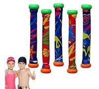 Diving Stick Collection | ABS Cloth Composite Lightweight 18x3cm 75g Portable | Underwater Aquatic Retrieval Training Colorful Beoyant Set | Children Teen Adult Gift Summer Recreation Sports Practice