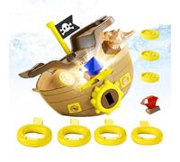 Diving Toys - 3D Print Material, Pirate Ship, Key Coin Gem Dive | Great for Pool Play, Water Park Birthday, Vacation Holiday