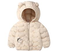 DivingBirds Abrigo de Invierno con Capucha para Niños Pequeños, Chaquetas Acolchadas con Cremallera para Niños y Niñas, para 4-5 Años