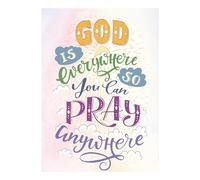 Divinity Boutique Tarjetas individuales - Inspiración - Pray Anywhere Salmo 139:1-3 (6 unidades)