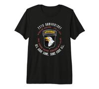 División Aerotransportada 101 del 75 Aniversario del Día D. Camiseta Vintage de la Segunda Guerra Mundial Camiseta Premium