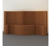 División de la habitación de papel kraft plegable, Tamaños múltiples derechos libres plegables de la pantalla de la aislamiento del tabique del papel de Brown Kraft(H2m*L4m)