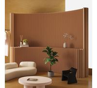División de la habitación de papel kraft plegable, Tamaños múltiples derechos libres plegables de la pantalla de la aislamiento del tabique del papel de Brown Kraft(H1.8m*L5m)
