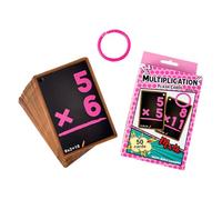 División de , y dee multiplicación | Tarjetas de enseñanza de habilidades de cálculo mental - Flashcard de matemáticas en la escuela primaria | Material respetuoso alrededor