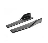 Divisor 2 Piezas Cubierta Faldón Lateral Universal Protector Guardabarros Kit Carrocería Labio Alerón para Ford para Mustang GT para Shelby GT500 2000-2022 Difusor(Negro)