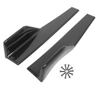 Divisor 2 Piezas Cubierta Faldón Lateral Universal Protector Guardabarros Kit Carrocería Labio Alerón para Ford para Mustang GT para Shelby GT500 2000-2022 Difusor(Aspecto de Fibra de Carbono.)
