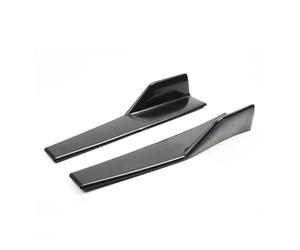 Divisor 2 Piezas Cubierta Faldón Lateral Universal Protector Guardabarros Kit Carrocería Labio Alerón para Ford para Mustang GT para Shelby GT500 2000-2022 Difusor(Negro)