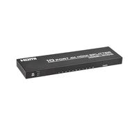 Divisor 3D 1x10 4K de grado industrial con extensión 25 m, pantalla HD, divisor multimedia for oficina y hogar, distribuidor conmutador,Selector multipuerto