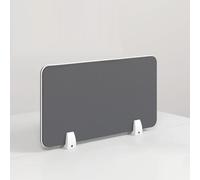 Divisor acústico de escritorio de 30 cm para cubículos de oficina y aulas, color gris, 120 x 30 cm, mejora el enfoque y reduce el ruido para una mejor productividad