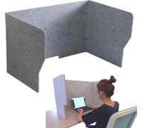 Divisor acústico de Oficina for la Escuela, Pantalla de privacidad Plegable, Panel Independiente, for Reducir el Ruido y Las distracciones visuales, Mejorar la concentración(L:31.4"(80cm))