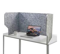 Divisor Acústico Para Escritorio, 60/80/100cm Separadores De Escritorio, Reductor De Ruido Acústico Pantalla De Privacidad, Fácil De Plegar Y Guardar, Para Salas De Estudio Y Oficina(Greys,60cm)