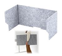 Divisor Acústico para Escritorio, Separador De Oficina De Fibra De Poliéster, Divisor De Privacidad 60/80/100cm, Panel De Estudio con Reducción De Ruido, para Oficinas, Bibliotecas, Aulas