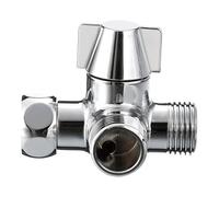 Divisor Alcachofa Ducha Interruptor divisor desviador de latón, adaptador en T for inodoro, válvula 1/2 pulgada, manguera 3 vías for el hogar, reemplazo ducha giratoria Ducha